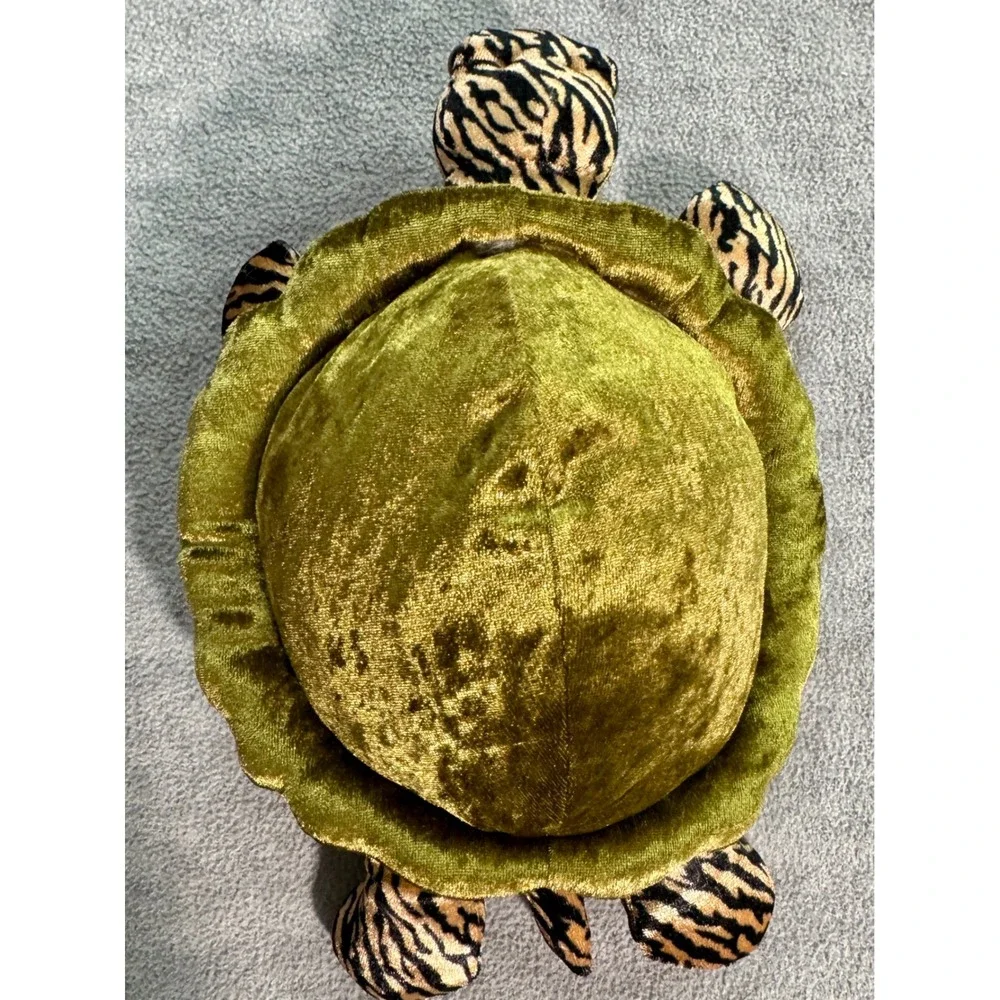 Wildlife Artists 2002 Turtle Plush Green Velvet‎ Tiger Stripe Red Belly 9 Inch
